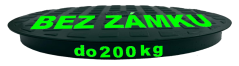 Plastové víko s UV ochranou do 200 kg bez zámku vnitřní průměr 62cm